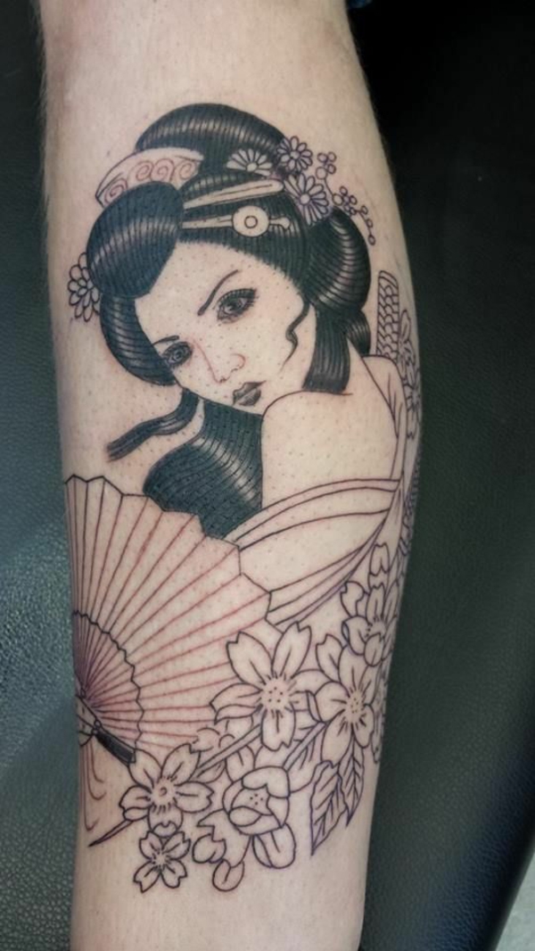 tattoo motive für frauen geisha unterarm trendy
